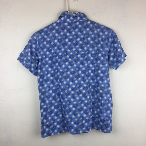 Buzz Off Insect Repellant Blue Floral Top - Picture 9 of 11